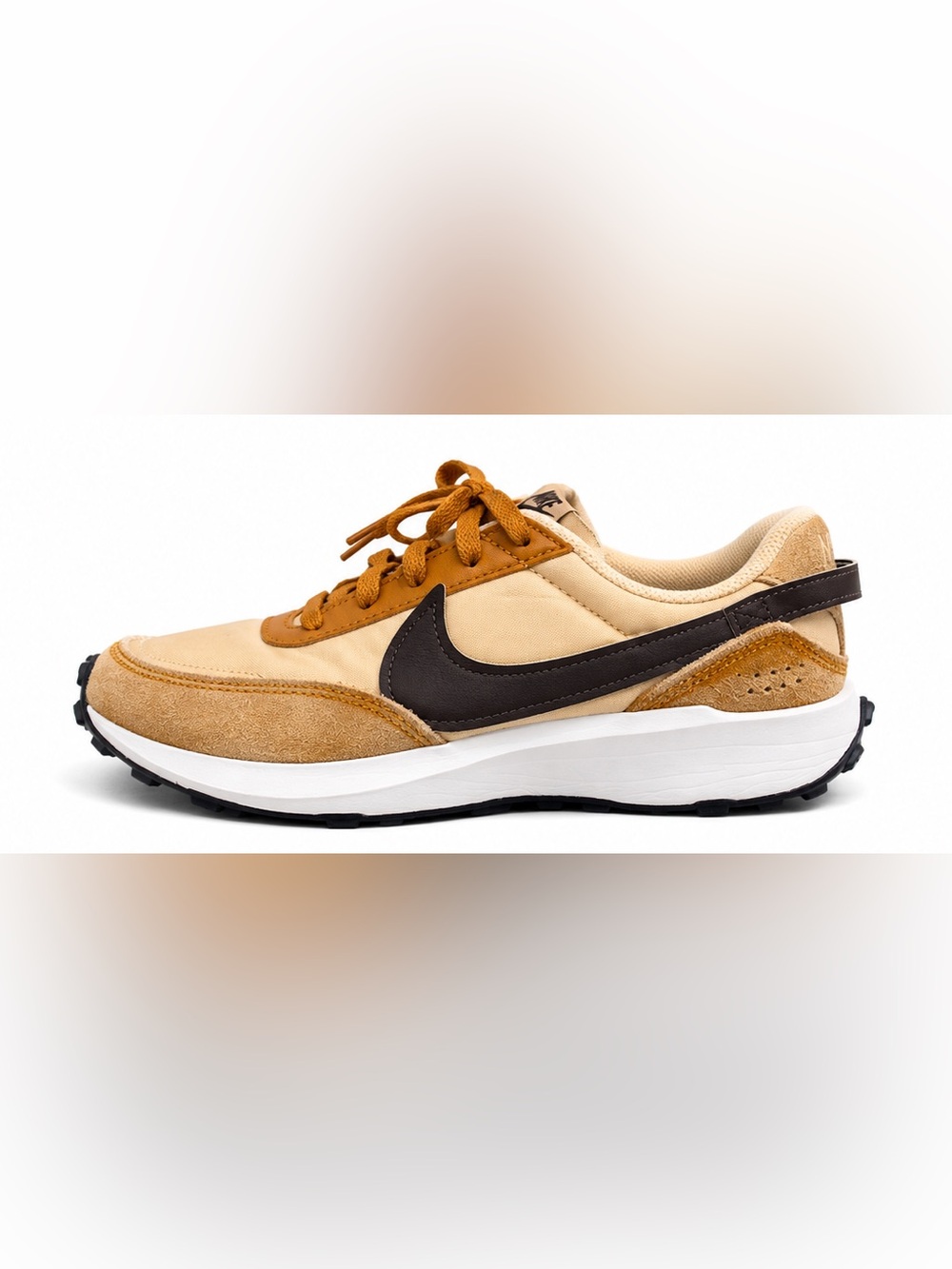 Nike Women’s Low-Top Sneaker in Tan and Dark Brown